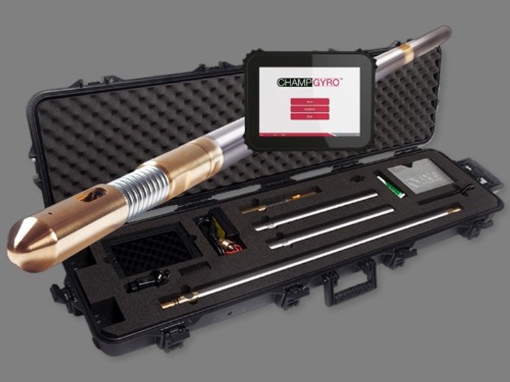 North seeking gyro tool in transport case